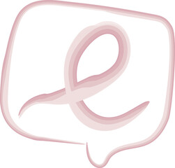 illustration of a pink ribbon for cancer day