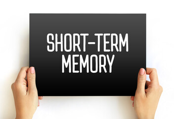 Short-term memory - information that a person is currently thinking about or is aware of, text...
