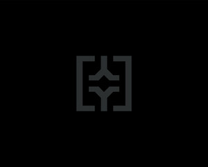 Obraz premium Creative logo from letters Y. Creative monogram initials sign logotype. Vector illustration.