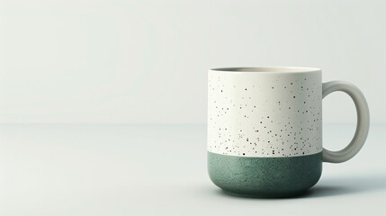 Coffee or tea cup mockup template blank mug on isola