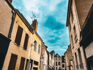 Fototapeta na wymiar Street view of Montargis in France