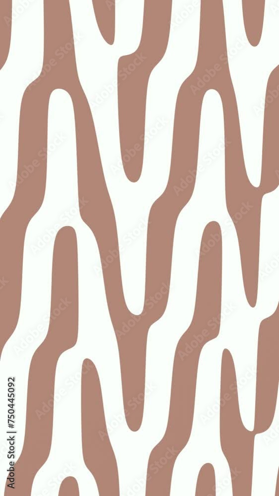 Poster abstract background with curvy pattern animation