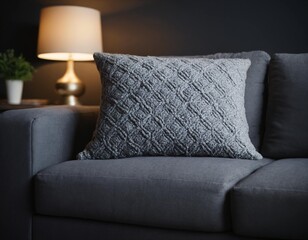 grey pillow is good quality