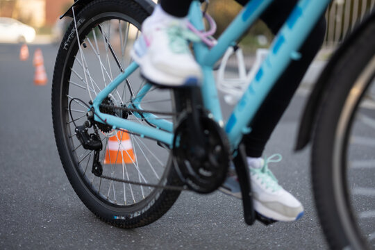 Kind Fahrrad Parcours