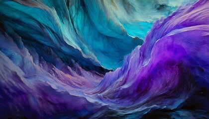 Modern colorful curved background blue purple wave, Ai Generate