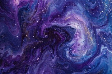 Obraz premium Abstract formations resembling planetary orbits and cosmic trajectories against a backdrop of swirling galaxies