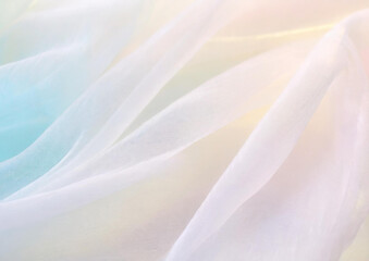パステルカラーのオーガンジーのイメージ背景

