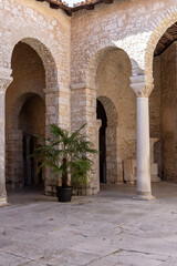 Fototapeta na wymiar Medieval Euphrasian Basilica, roman catholic church in Byzantine style, Porec, Croatia, Istria