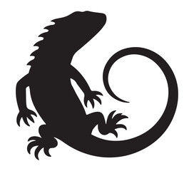 Agama Lizard vector. Agama Lizard vector icon in flat style.