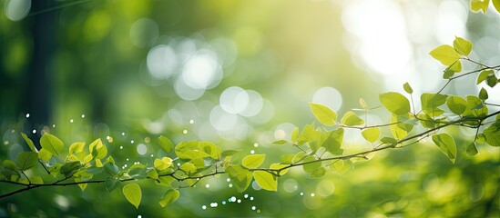 Obraz premium Tranquil Empty Path Passing Through Lush Green Fields with Sunlight Filtering Through Leaves