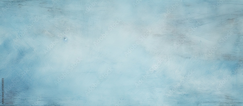 Poster tranquil blue and white textured background with a subtle floating dot