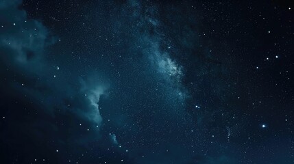 A beautiful night sky with stars and clouds. Perfect for astronomy enthusiasts