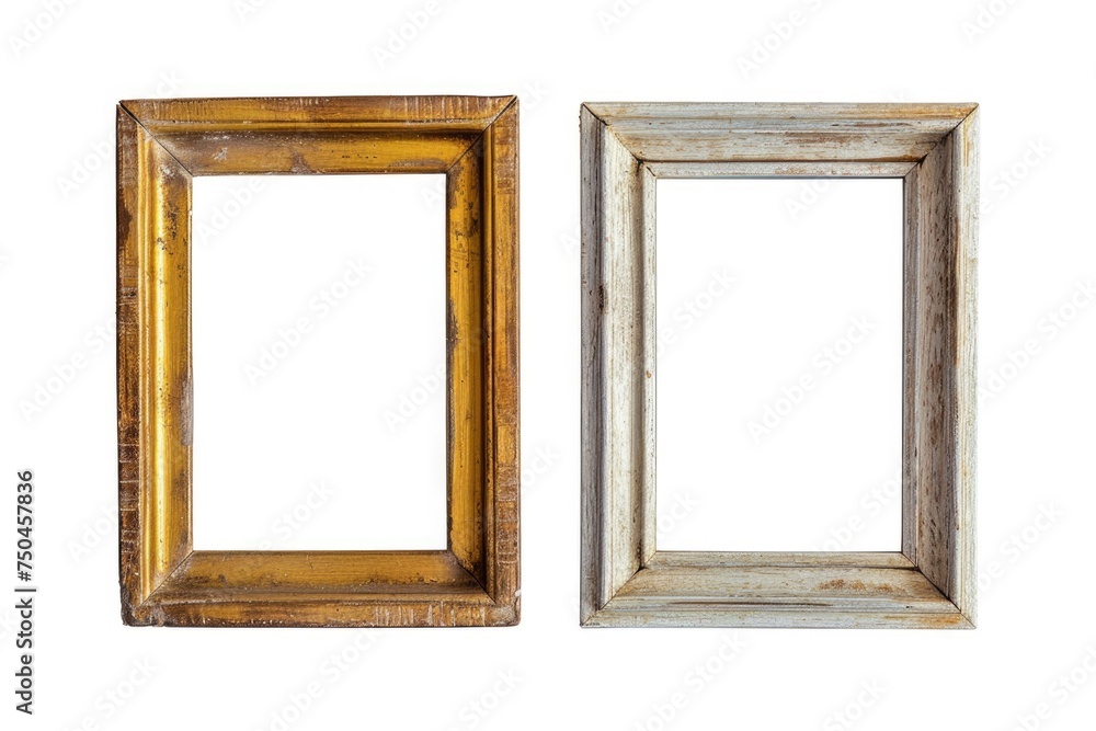 Poster Two picture frames placed side by side. Ideal for interior design projects