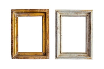 Two picture frames placed side by side. Ideal for interior design projects