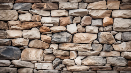 Fototapeta premium Abstract stone wall texture as background, vintage wall with copy space