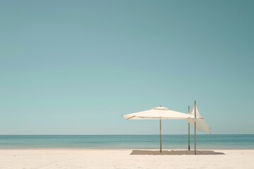sunny summer beach season concept