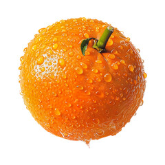 orange with water drops