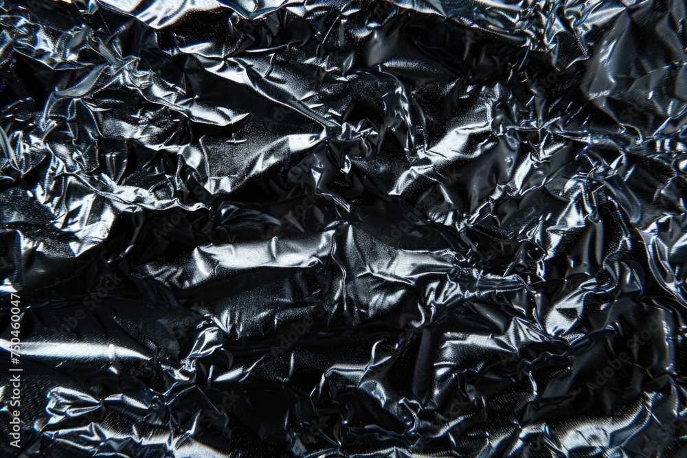 Poster detailed close up of a piece of tin foil. suitable for various projects