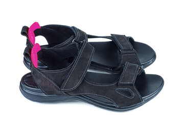 Pair of black female sport sandals