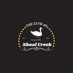 The Club at Shoal Creek, logo design, illustration of a background, illustration of a design