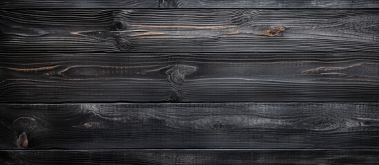 Rugged Black Wood Texture with a Distressed Grunge Background for Design Projects