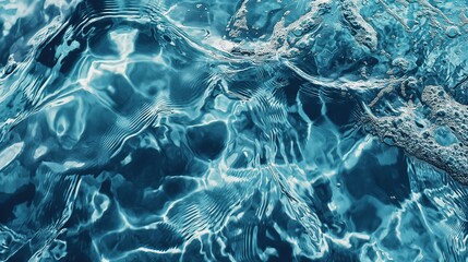 Blue water. texture background