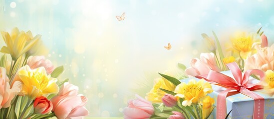 Vibrant Flower Bouquet Represents Love and Joy in Spring Season Celebration