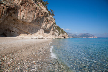 cala luna popular landmark beach Orosei no people