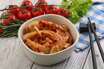 Korean food - spicy Kimchi cabbage