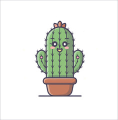 Cactus vector icon. Cactus - desert plant.