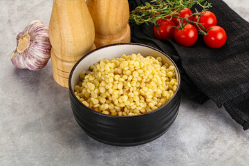 Organic wheat pasta - boiled ptitim