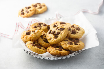 Traditional homemade chocolate chip cookies