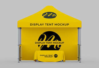 Front View Display Tent Mockup