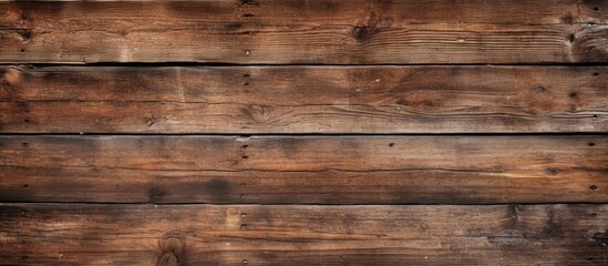 Rustic Wooden Wall with Detailed Brown Wood Texture for Interior Design Inspiration - obrazy, fototapety, plakaty