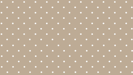 Brown background with white polka dot