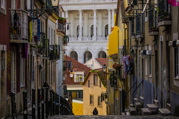Bairro Alto neighborhood in Lisbon, Portugal