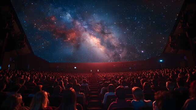 Interactive astronomy presentation for young audience at planetarium theater. Concept Astronomy Education, Interactive Activities, Young Audience, Planetarium Theater, Engaging Presentation
