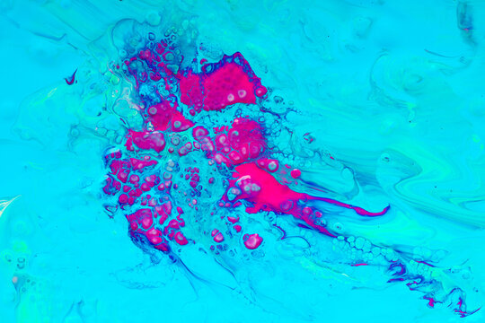 Artistic background of mixed paint fluids © 天乐 张