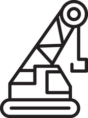 Crane Machinery Icon
