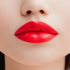 人物　女性　唇　口　口紅　メイク　コスメ　美容　イメージ