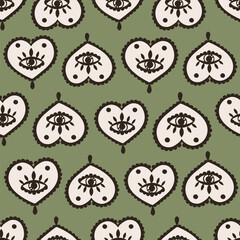 Vector hand drawn doodles seamless pattern.