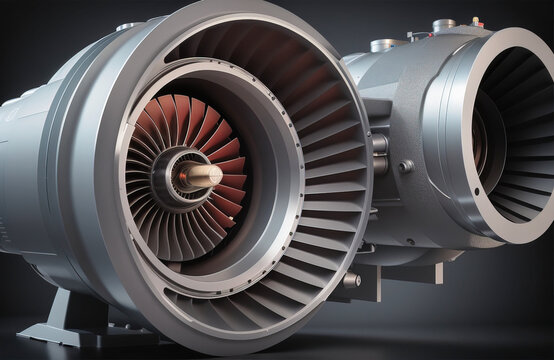 Airplane turbo jet engine.