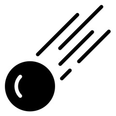 Falling meteorite icon design. comet space icon.