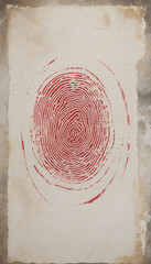 Thumbprint Tapestry red color