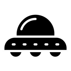 UFO Icon. UFO Flying Saucer Icon