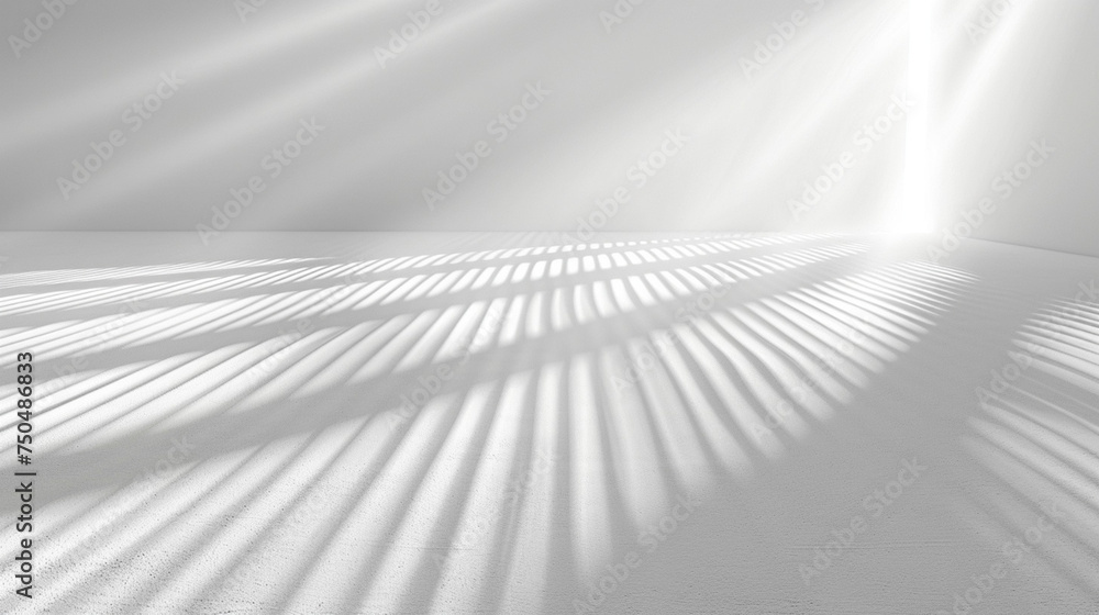 Aufkleber abstract white light on wall background with generative ai.