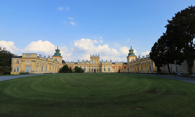 Fototapeta na wymiar Wilanow Palace (Museum of King Jan III) in Poland