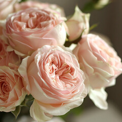 Bouquet of light pink roses