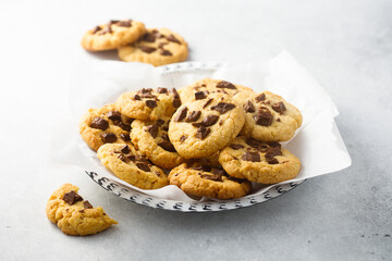 Traditional homemade chocolate chip cookies