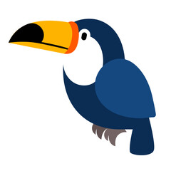 Flat style toucan
